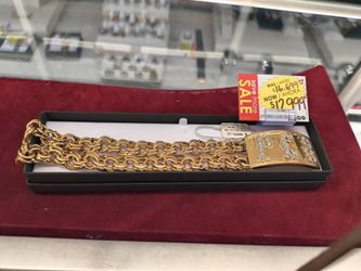 14kgold solid gold with diamond I'd breaclte 145.1 Gram regular price $16,700 sale price $13,000 layaway available 10% Dwon if you interested please m