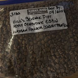 Hill’s science diet, adult, sensitive, and skin Pollock 3 pounds