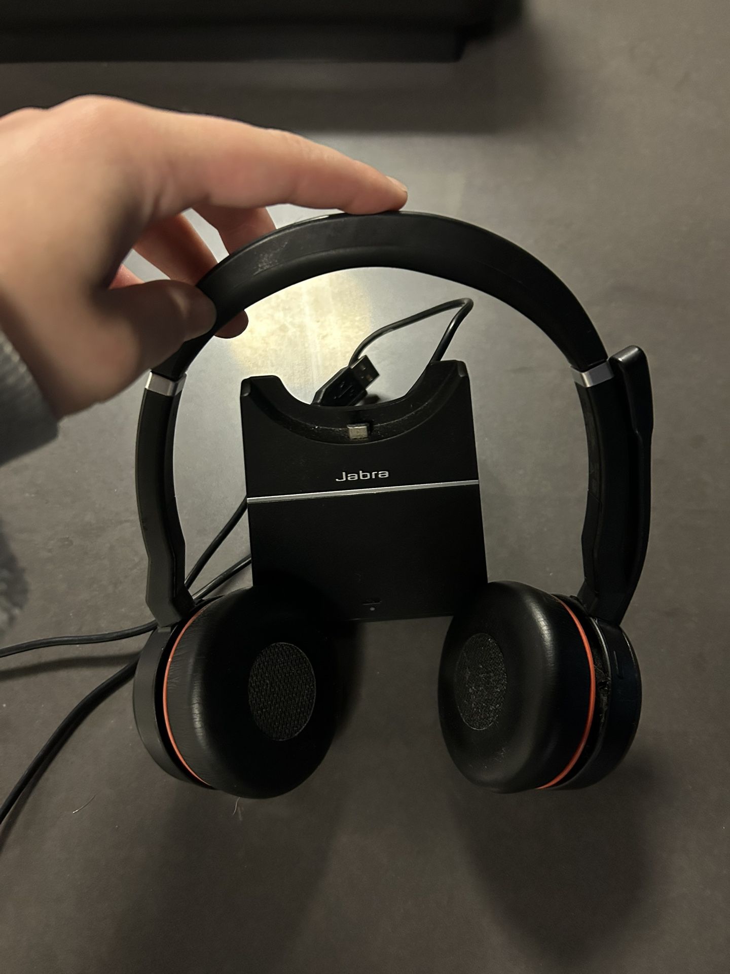 jabra headset and charging stand