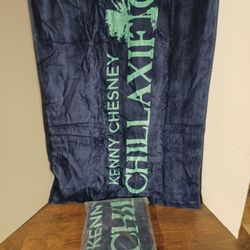 Kenney Chesney Chillaxification Beach Towel 26 X 52 New In Bag 