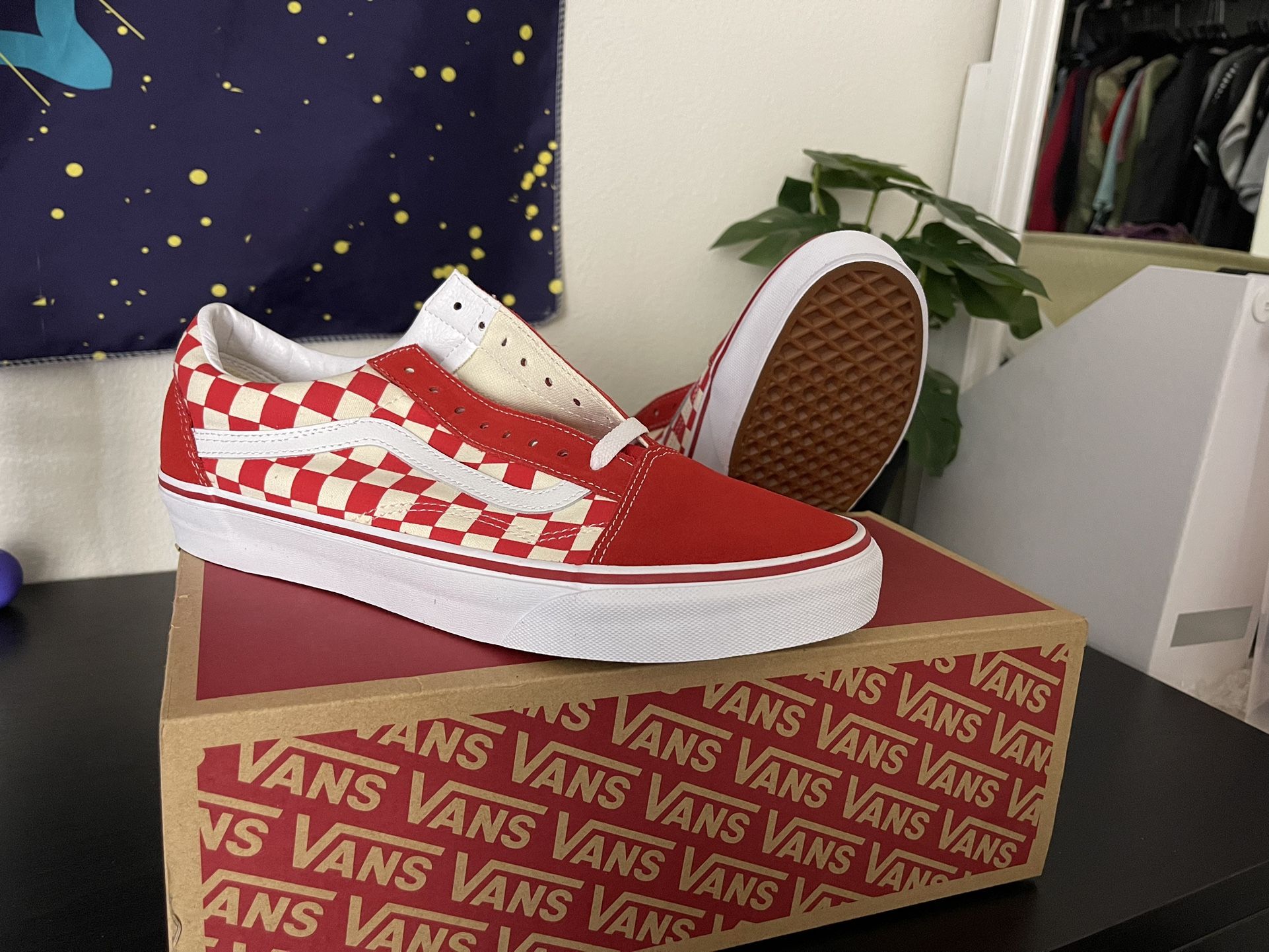 Vans Red Checkered Old Skools 