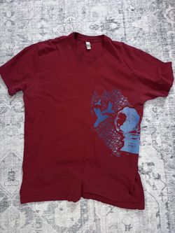 American Apparel Graphic tee L red