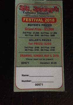 Want a chance to win $3000? All you need to do is buy a ticket for $5.00 dollars