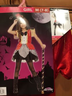 Greatest Showman Girls Circus Halloween Costume 7-8 New With Tags