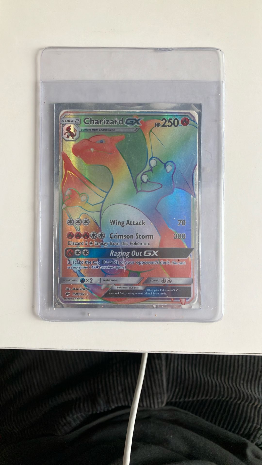 Rainbow Charizard Gx Pokémon Card
