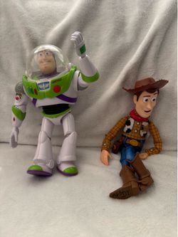 Toy Story Woody and Buzz Lightyear talking dolls