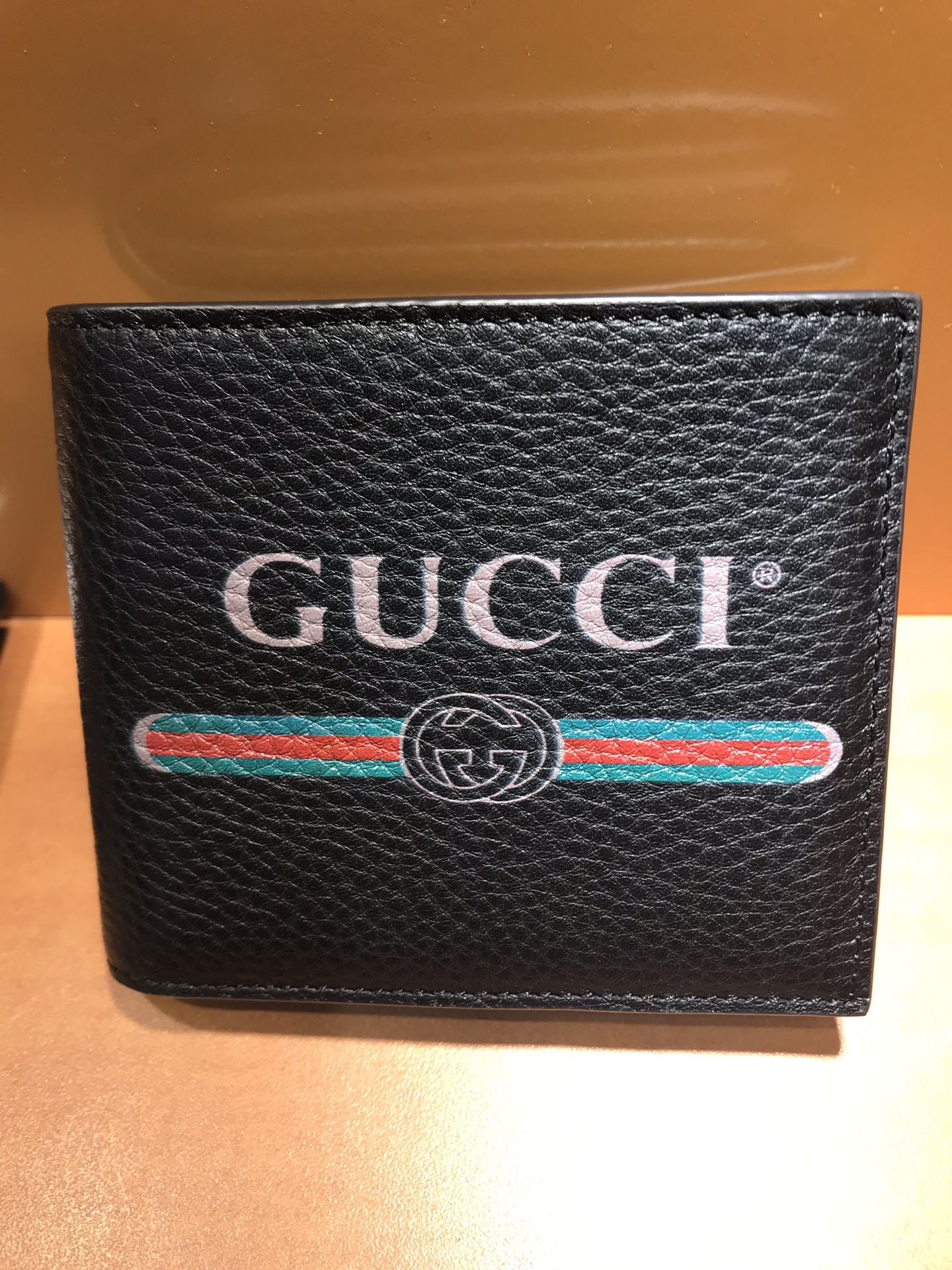 new Gucci black leather men’s wallet