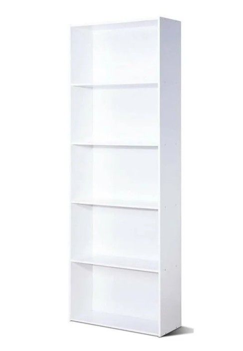 One White Bookcase With Shelves New In Box