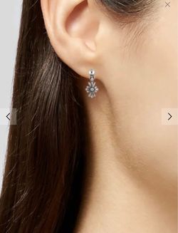 Chrome Hearts Stack Cross Single Drop Earring