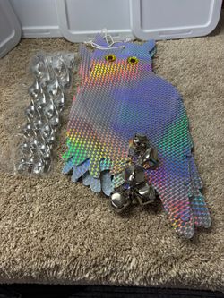 Holographic Owl Bird Deterrent with Bells