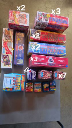 Baseball Basketball trading card boxes
