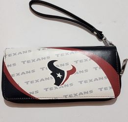 NWT [NFL] Houston Texans Team Fandom Zip-Around Wristlet Clutch Wallet