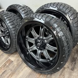 ON SALE NEW 24x12 fuel wheels wrapped in RBP 285/40r24 tires