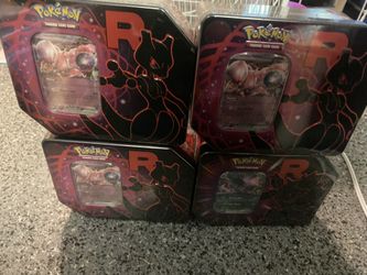 team Rocket Mewtwo /Nidoking tins for sale