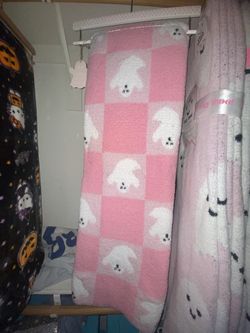 Cupcakes & Cashmere Pink Ghost Blanket