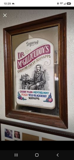 Dr. McGillicuddy's Schnapps Framed Bar Mirror