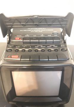 RARE VINTAGE MEMOREX 8MM VIDEO CASSETTE RECORDER TV MONITOR PORTAVISION