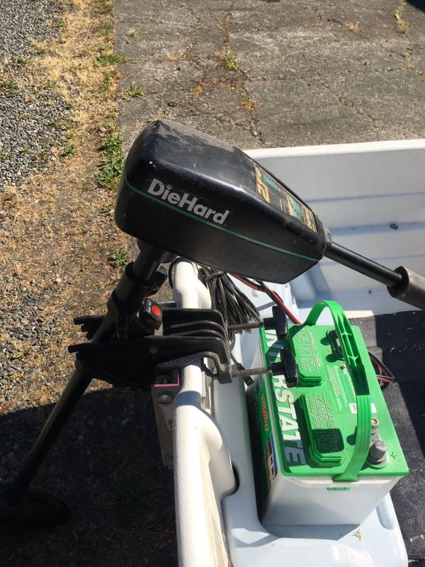 7.5 ft Backwater Fishing/Rowboat w/2.2 hp trolling motor for Sale in