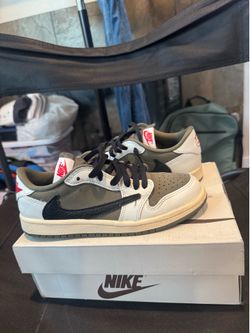 Olive green Travis Scott Nikes