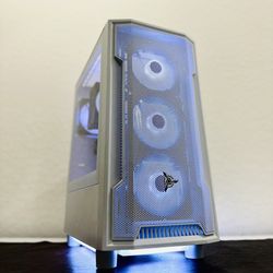 “FROSTBYTE” Gaming PC – White RGB | RTX 4060 | i5-12400F | 1TB NVMe | 16GB RAM ❄️