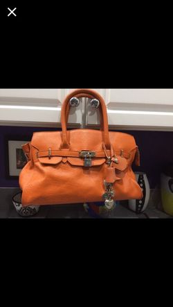 Hermes style LEATHER bag