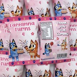 Bluey Chip Bags