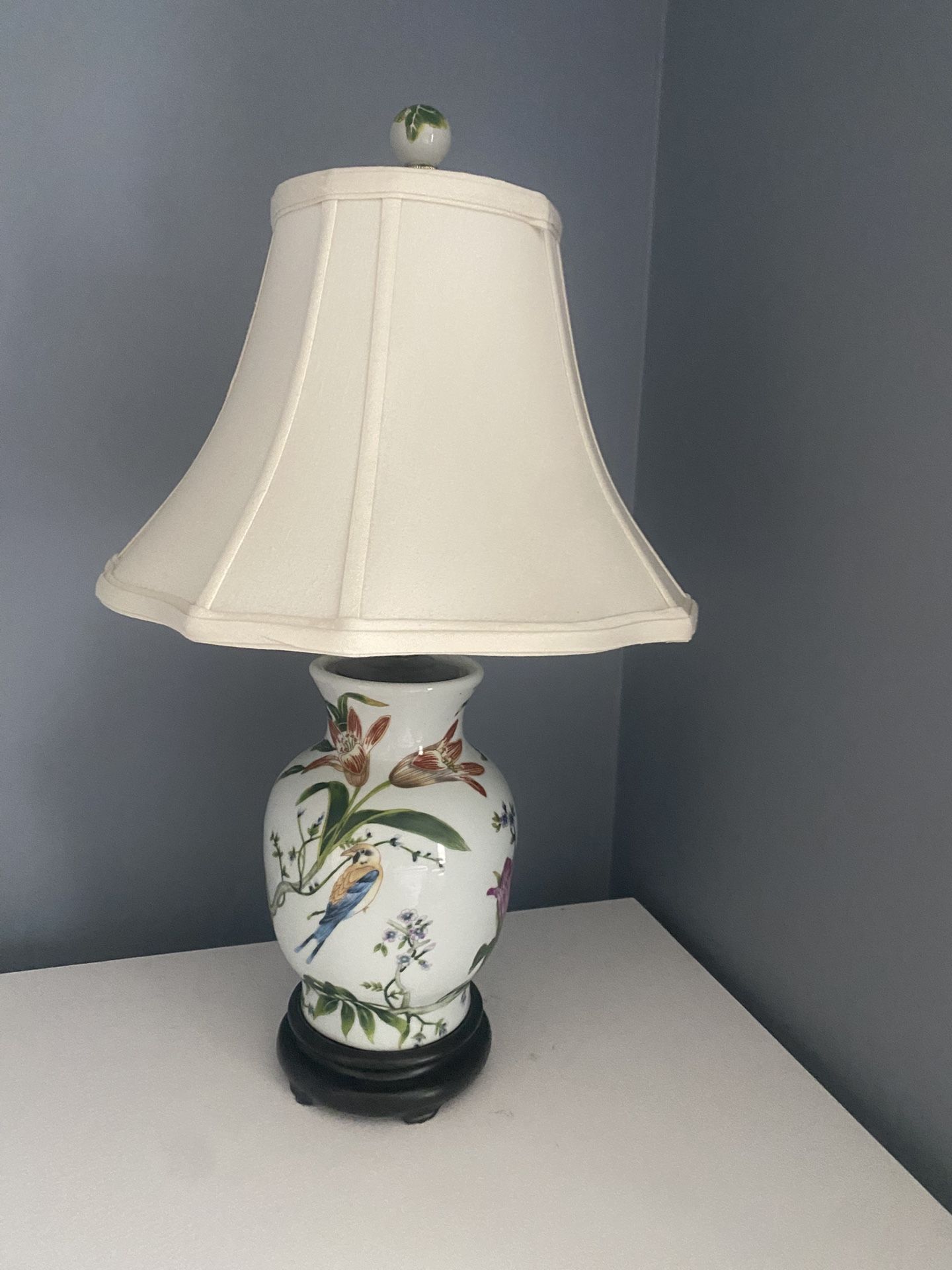 Table Lamp With Cream Shade