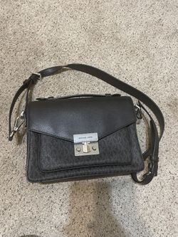 Michael Kors Rose Medium Top Handle Messenger Signature Black…like new …take Best offer