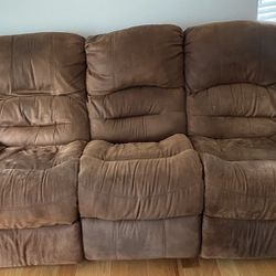 Reclining Couch And Love Seat (FREE)