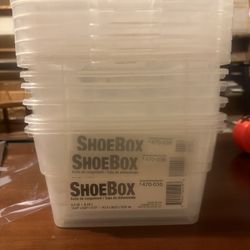 6 Piece Shoe Boxes With Lids