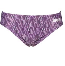 Arena Black Multi Purple Geometric Swim Briefs Size 42 Men’s NWT MaxLife Chlorine Resistant