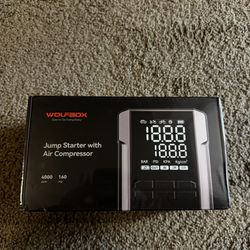 WOLFBOX Jump Starter + Air Compressor (4000A / 160 PSI) – Brand New 