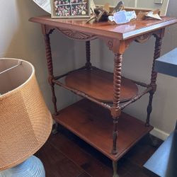Antique 3 Tier Side Table