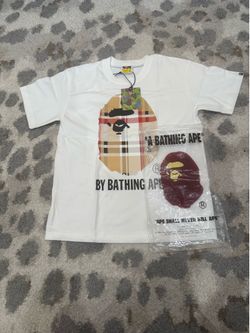 Bape Burberry shirt size S