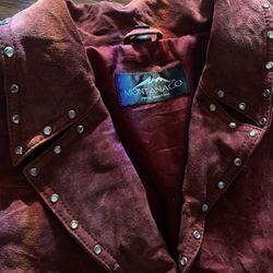 Vintage Montanaco Leather Coat 