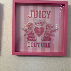 Juicy couture wall art