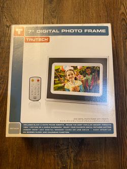 TruTech 7 Inch Digital Photo Frame With Remote