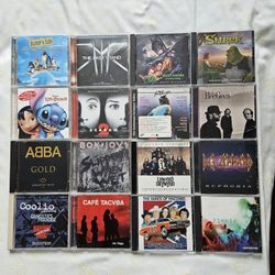 Classic Artists CDS Bon-Jovi, Prince, Lynyrd Skynyrd,Coolio,Dukes Of Hazard Discs Few Scratches But Playable Other Discs Clean $5 Each Album 