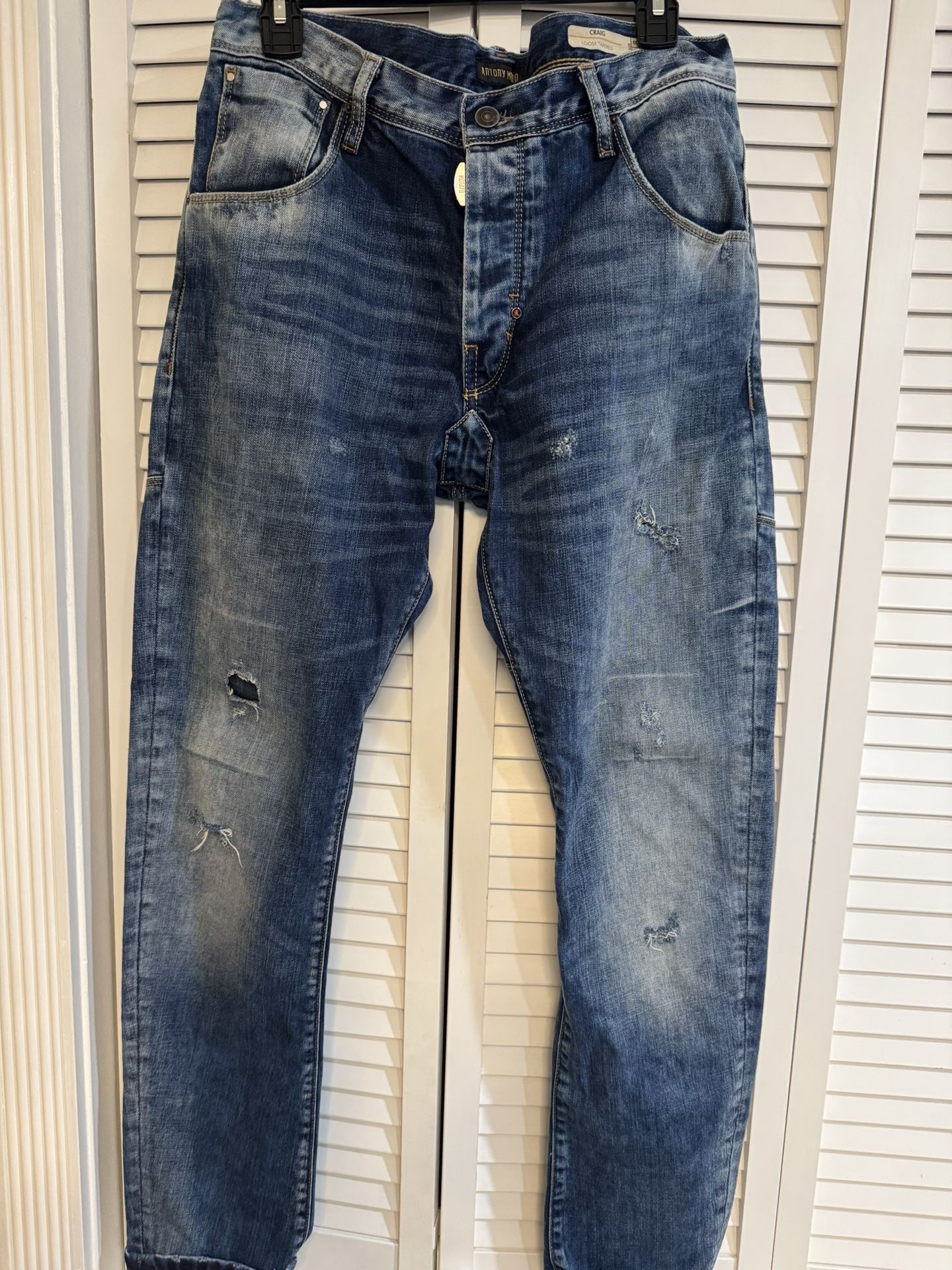 Antony Morato Men Loose Tapered Jeans Size 46/30