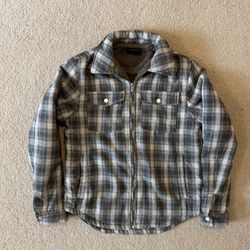 Richie Le Sherpa Flannel Jacket Size Small 