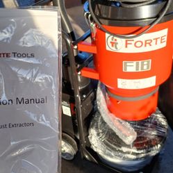 FORTE F-18 HIGH-EFFICIENCY HEPA DUST EXTRACTOR VACUUM. Two-Stage Filtering System 