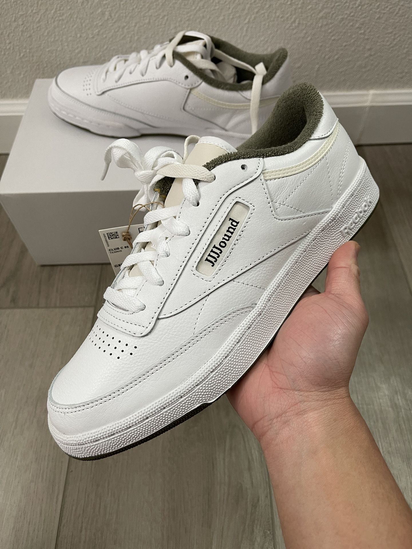 Reebok Club C JJJJound White Olive Men’s Size 8.5 NEW/DS