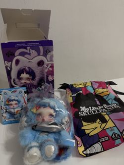 POP MART SKULLPANDA × My Little Pony Series Plush Doll Pendant Rainbow Dash