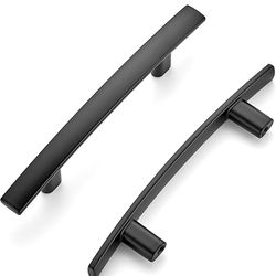 Ravinte 15 Pack Matte Black Cabinet Handles 5 Inch Overall 3 Inch Hole Center