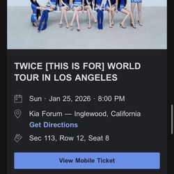 Twice Los Angeles Thursday 