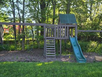 Selling kids play fort with slide. You carry away.