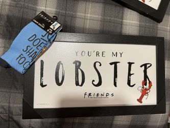 New Friends wall sign and crew Socks