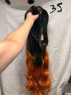 Peluca cabello largo