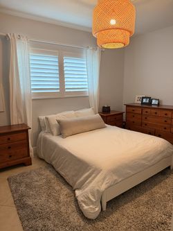 Pottery Barn Helix Kids full mattress and bed frame
