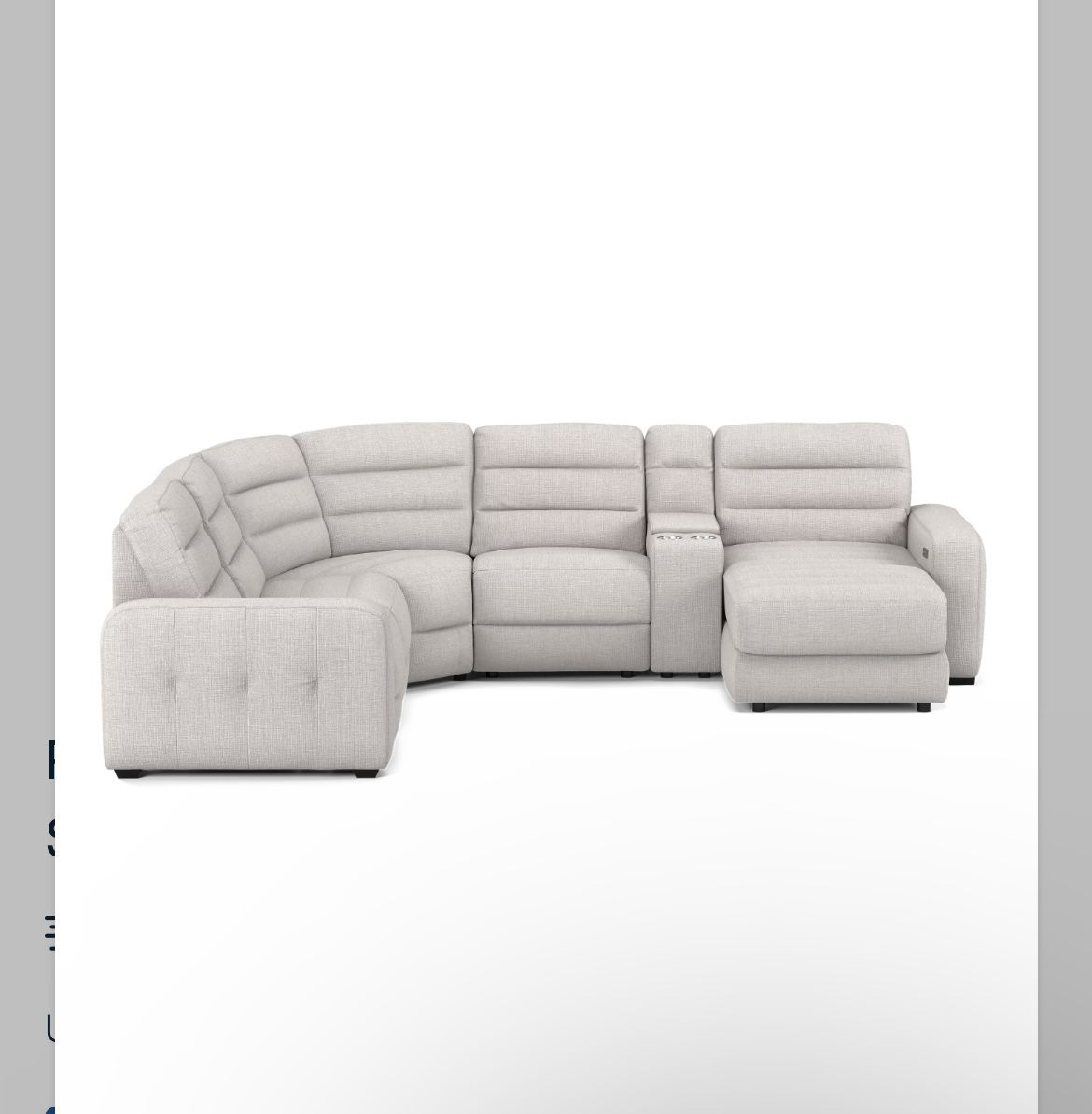Sectional Couch With Electronic Recliners. Good Condition. No Tears. Had For Four Years And Paid 3500 For It Originally